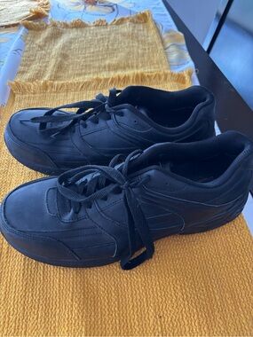 Men's Black  Steel toe work Shoes